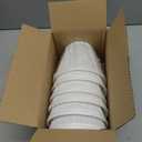 Chandelier Shades Set of 6,Mini Lamp Shade 3" Top x 5.5" Bottom x 4.7" Slant,Small Lamp Shades Clip On Bulb,Pleated Chandelier Lamp Shades,Fabric Lampshades That Attach to The Bulb, 6 Packs(White)