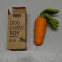 MewaJump Dog Squeaky Chew Toys for Aggressive Chewers, Rubber Carrot Dog Toys for Training and Cleaning, Durable Interactive Tough Dog Toy for Puppy Medium Dogs
