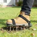 Secure-Fit, Easy-to-Assemble and Universal-Fit Lawn Aerator Shoes, with 2 Inch Long Spikes and Hook and Loop Straps for Grass. Includes Stainless Steel Shovel, Fits Men 6-11 and Women 4-12