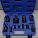 11pcs Impacts Adapter Reducer Set Joint Rotation Socket Adapter Suitable for 1/4" 3/8" 1/2" 3/4" 1" Drives Tool Home Improvement Tool