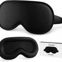 Easysleep Sleep Eye Mask 3D Contoured Cup Sleeping Mask with 100% Light Blocking and Adjustable Strap Soft Breathable Eye Cover Night Blindfold Mask for Men Women.