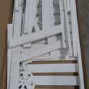 Pamapic 1 Piece 500 LBS Lounge Chair, Wide Armrest Oversized Chaise Lounge Chair with Wheel, All Weather 4 Positions Chaise Lounge with Cup Holder, Outdoor Lounge Chairs for Poolsdie, Patio, White