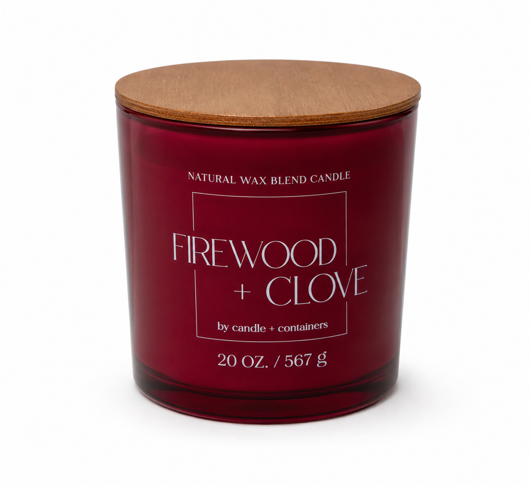 Firewood + Clove Glass Jar Candle 50 OZ