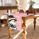 Christmas Table Runners 72 inches Long Linen Christmas Decoration Winter Xmas Holiday Kitchen Dining Table Decor for Indoor Outdoor Home Party Supply Christmas Decorations Clearance