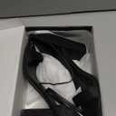 COASIS Women's Chunky Block Heels Open Toe Ankle Strap 3.5 Inch Heeled Sandals, Black Glitter US 8.5