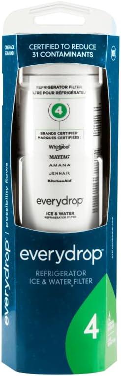 everydrop by Whirlpool Ice and Water Refrigerator Filter 4, EDR4RXD1, Single-Pack