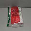 Leaveland Red and White Stripe Set of 2 20x20 Inch Cotton Polyester Square Throw Pillow Cover Decorative Soft Cushion Case Fall Autumn Winter Christmas Home Decor Sofa Standard Size Accent Pillowcase