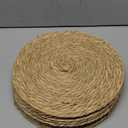 Round Woven Placemats 12 inch Set of 10 - Boho Rattan Placemats Natural Water Hyacinth Placemat, Farmhouse Weave Place Mats, Rustic Braided Wicker Table Mats for Dining Table,Home,Wedding