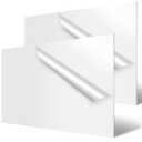 Wonderjune 2 Pcs 1/8" White Acrylic Sheet 24" x 48" Plastic Sheet Impact and Weather Resistant for DIY, Arts, Crafts, Window Replacement