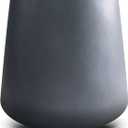 Kante Round Concrete Planters Outdoor Indoor Decorative Plant Pot, Charcoal, 12.2"H