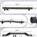 Mountainpeak Front and Rear Fuel Tank Support Crossmember, Upper Shock Mount Crossmember Kit Fit For 1999-2006 Chevy Silverado GMC Sierra 1500 2500