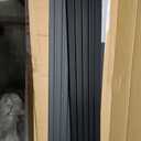3D Slat Wall Panels, 16-Pack Faux Wood Decorative Wall Panels, Black