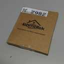 HOMOTEK 4 Pack Round Sliding Closet Door Handles Diameter 2-1/2 in(65mm) Brushed Gold Flush Pocket Pulls Recessed Bypass Door Handles, Stainless Steel Barn Door Finger Pull Set