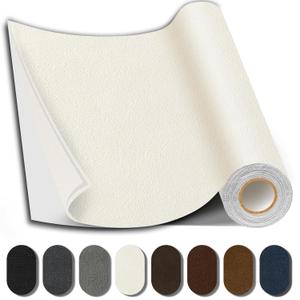 Suede Repair Patch, 35X79 Inch Fabric Large Repair Tape, Self-Adhesive Fabric Patches for Furniture, Sofa, Car Interior, Shoes, Hand Bag, Clothing (Beige, 35X79 Inch)