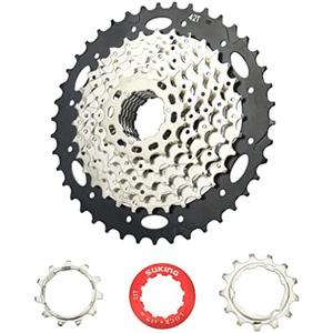 CYSKY 8/9/10/11/12-Speed Cassette 11-25T/28T/32T/34T/36T/40T/42T/46T/50T/52T Bike Sprocket Freewheel Compatible with Shimano, Sram HG Hub, Fit for Mountain Bike, Road Bike, MTB Cassette