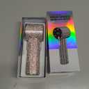 Emesak Portable Diamond Fan with HD Digital Display, Updated Rhinestone Rechargeable Silent Desktop Fans for Outdoor, Travel, Office, Gift