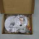 Rkoyes Upgraded White Pendant Light kit, UL E26/E27 Lamp Socket with Aluminium Enclosure Pendant Light Cord, Industrial Hanging Light Cord Kit with Adjustable Length, Mini Edison Retro Lamp Socket