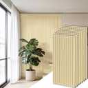 RITOLLO 8-Pack PVC Slat Wall Panels for Interior Wall Decor, 24 x 48in 3D Fluted Panels, 2x4 FT Cuttable Drop Ceiling Tiles for Bathroom, Studio and TV Background, Water-Proof & Renter-Friendly(Oak)