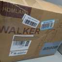HOMLAND Foldable 3 Wheel Walkers for Seniors, Lightweight Aluminum Frame