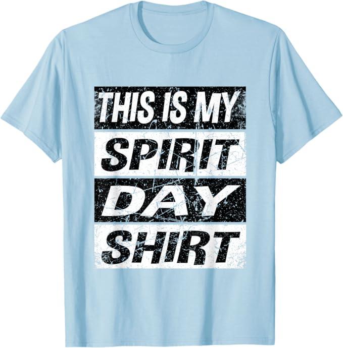 Retro Spirt Week Shirt School Teacher Spirt Day Costume T-Shirt, L Youth