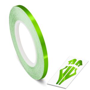 Roll Vinyl Pinstriping Racing Stripes Pinstripe Chrome Line Tape Decal Sticker Auto Pinstripe Tape,Automotive Pinstriping Tape 32ft,Vinyl Pinstripe Tape (Lime Green Chrome 1/8)
