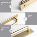 2 Pack Champagne Bronze 5" HoleCenter Cabinet Pull with Backplate