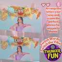 3 x The Life of A Birthday Party Decor - Showgirl Upgraded Multifuncional Banner Happy Birthday Party Decorations, In My Era Decoration Themed Party Decor Stuffed Merch Girls Favors