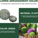 Cabilock Wedding Grass Half Ball Shelf Decorative Flower Arrangement Holder Props 2 Inch Floral Cage for Artificial Flowers Centerpiece Stand for Home Office Party Decor