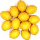 12pcs Artificial Lemons - Yellow Fake Lemons Faux Fruit for Home Kitchen Table Fruit Bowl Cabinet Party Xmas Decor (3.1 inch)