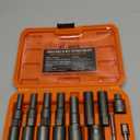 16PCS 3/8" Drive Deep Bolt Extractor Set, Impact Bolt Nut Remover Set, Stripped Lug Nut Extraction Socket Set For Narrow Space Removing Broken, Damaged, Frozen, Rusted, Rounded-Off Bolts, Nuts, Stud