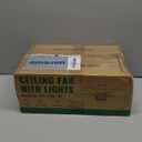 Ceiling Fans with Lights and Remote - 52 Inch Flush Mount Ceiling Fan with Noiseless Reversible DC Motor Timer LED Ceiling Fan for Bedroom Living Room Dining Room, Black