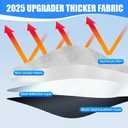 Foldable Sun Shade WODSTA Full Coverage Windshield Sunshade Compatible with Honda HRV 2023-2026 4-Layer Thickened Windows Visor 240T Polyester Windshield Sun Shade