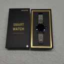 2025 DA GPT Smart Watch for Men, Heart Rate, Blood Pressure, Blood Oxygen, Sleep Monitor, 107 Sports Modes, 1.19-inch AMOLED Display, Waterproof Round Watch, Compatible Android and iOS Silver Blue