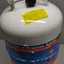 Flame King YSN330 30lb Steel Propane Tank Cylinder with Gauge and OPD Valve for Grills and BBQs, Camping, Fishing, & Outdoor Activities, White