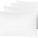 MINIPANDA White Pillow Cases Set of 4 Queen Size - Super Soft, Smooth and Breathable Pillow Cases Queen- Envelope Design - Machine Washable Lightweight (20X30 Inches (4 Piece))
