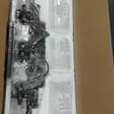 Dining Room Light Fixture/Chandelier Over Table,5-Light Kitchen Island Lighting Hanging for Farmhouse Linear Chandeliers Matte Black Rustic Wood Ceiling Pendant Light Fixtures with Clear Glass Shade