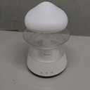 Cloud Rain Humidifier – White (Regular Size) – Bedroom Sleep Aid with Soothing Rain Sounds, Waterfall Night Light, and Mushroom Design – Ideal Air Moisturizer for Bedroom and Living Room