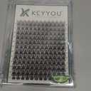 Lash Clusters 144pcs Individual Lashes D Curl 12mm Eyelash Clusters KEYYOU Air Touch Cluster Lashes Super Lightweight Soft Wispy Comfortable Easy DIY at Home(Air04-D-12mm)