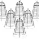 Boldworks Garden Cloches for Plants Chicken Wire Cages to Protect from Animals Outdoor Extra Large Rustproof Thicker and Finer Mesh 12" x 20" Pack of 6