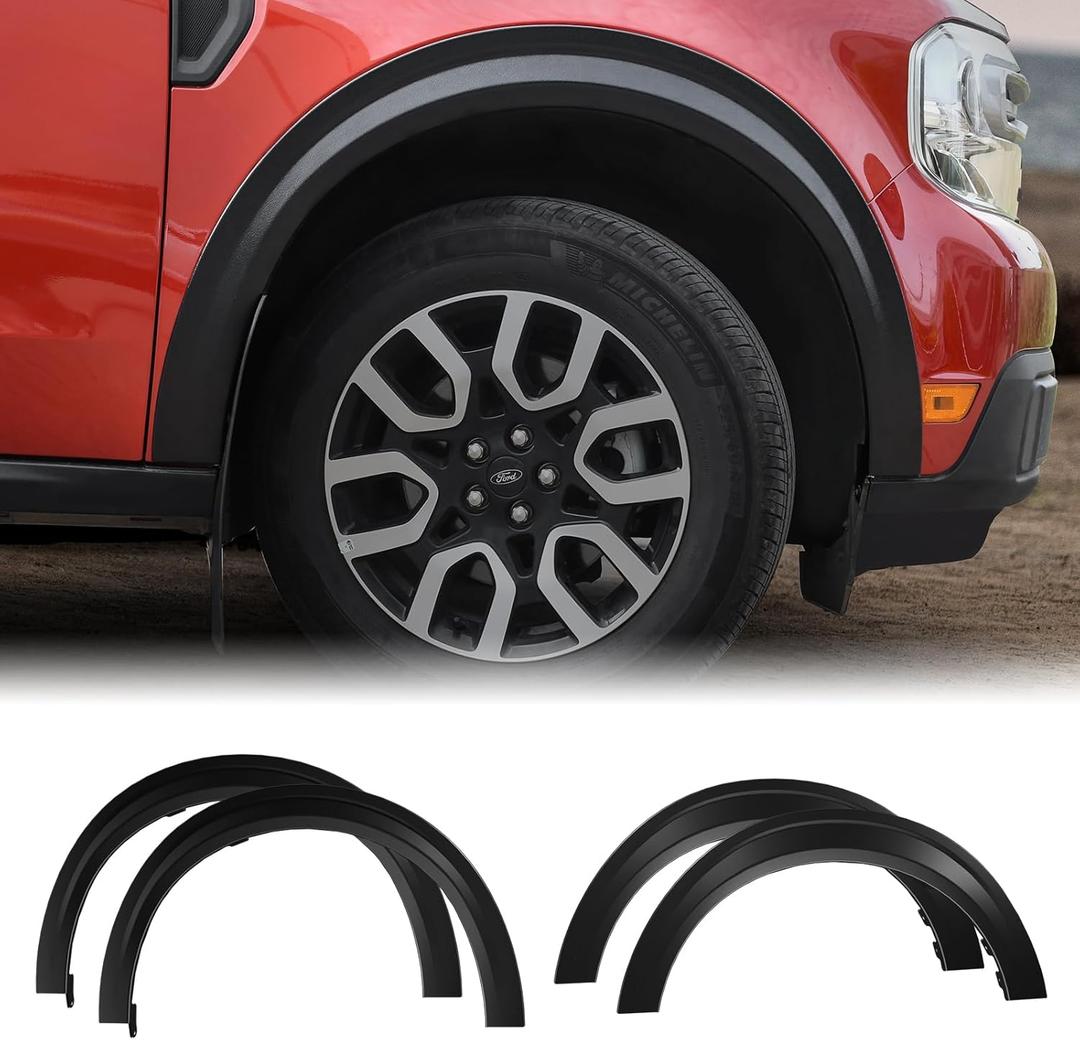 Mabett Fender Flares for Ford Maverick 2022 2023 2024 2025, Front and Rear Wheel Eyebrow Maverick Accessories 4PCS Fender Trim