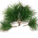 Green Plants Pine Needles Artificial Pine Needles Branches Fake Pine Picks for Christmas Garland Wreath Decorations (3.9inch)