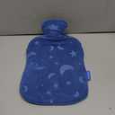 Hot Water Bottle with Soft Cover, 2L Hot Water Bag for Menstrual Cramps, Neck and Shoulder Pain Relief, Hot and Cold Therapies, Hand Feet Warmer, Blue