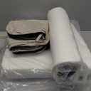 AAAAAcessories D-Shaped Chair Cushions, 2" Thick Dining Chair Pads with Ties and Removable, Machine-Washable Cover, 17" x 16", Set of 4, Oatmeal Beige