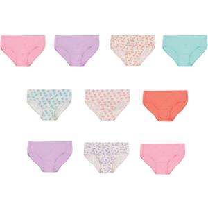 Hanes Girls and Toddler Underwear, Cotton Knit Tagless Brief, Hipster, and Bikini Panties, Multipack (2-3T)
