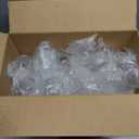 Goodluck 40 PCS Diamond Stemless Plastic Wine Whiskey Glasses, 12 Oz Disposable Cocktail Glasses, Suitable for Weddings, Birthday Parties, Family Gatherings, Bars, etc Gold rimmed cups
