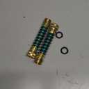 Hose Extension Adapter for 3/4"-11.5NH, Solid Brass Faucet Hose Kink Protector with Coil Spring, 2 Pack