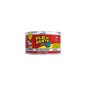 Flex Paste, Waterproof Paintable Putty, Spackle Sealant, Fill Gaps Cracks Holes - Block Out Water and Air - UV Resistant - Walls, Drywall, EPDM, Concrete, Roof, RV Repairs, White, Half-Quart