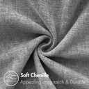 MIULEE Pack of 2 Couch Throw Pillow Covers 18x18 Inch Soft Dark Gray Chenille Pillow Covers for Sofa Living Room Solid Dyed Pillow Cases