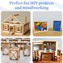 DIY Wooden Square Dowel Rod 1-inch x 48 Pack of 10 Hobby Wood Sticks for Crafts, Wood Trim & Architecture Model Making, by Woodpeckers
