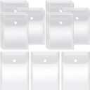 Vmiapxo 40 Pack Stamp and Die Storage Pockets, Reusable Small Plastic Envelopes Waterproof Sticker Organizer Receipt Holder Photo Storage Folders (5" x 7") (Clear)